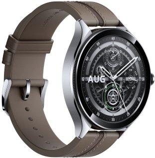 Смарт годинник Xiaomi Watch 2 Pro Silver Brown Leather Strap (BHR7216GL)
