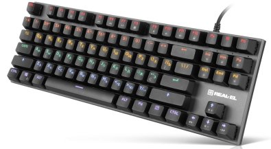Клавіатура компактна Real-EL M 05 Grey (EL123100044)