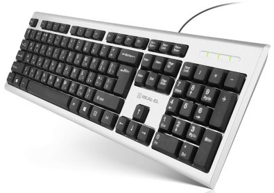 Клавіатура Real-EL Standard 507 Silver (EL123100046)