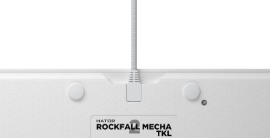 Клавіатура Hator Rockfall 2 Mecha TKL Aurum Orange USB White (HTK-521)
