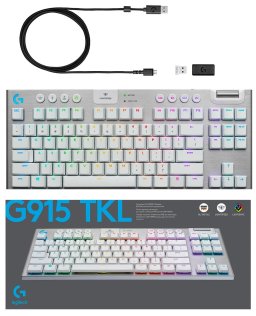 Клавіатура Logitech G915 TKL Tactile White