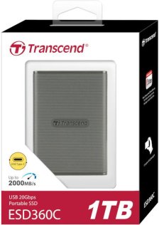 Зовнішній SSD-накопичувач Transcend ESD360C 1TB Gray (TS1TESD360C)