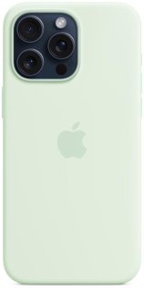 Чохол Apple for iPhone 15 Pro Max - Silicone Case with MagSafe Soft Mint (MWNQ3)