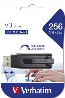 Флешка USB Verbatim Store n Go V3 256GB Black (49168)