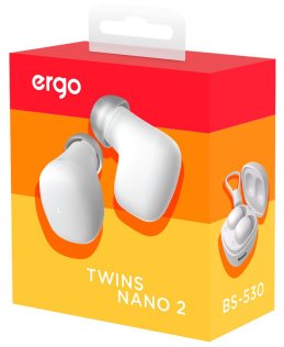 Навушники ERGO BS-530 Twins Nano 2 White (BS-530W)