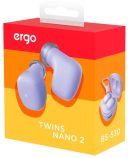 Навушники ERGO BS-530 Twins Nano 2 Violet (BS-530V)