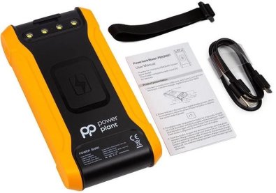 Батарея універсальна PowerPlant 20000mAh 18W/Wireless Charger/Solar Yellow (PB930487)