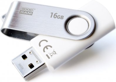 Флешка USB GoodRam Twister 16 ГБ (UTS2-0160W0R11) біла