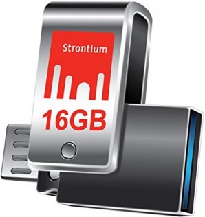 Флешка USB Strontium Nitro Plus 16 ГБ (SR16GSLOTG1Z) срібляста
