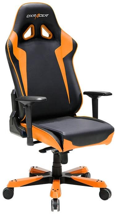 Крісло ігрове DXRACER SENTINEL OH/SJ0/NO чорне з оранжеві вставками
