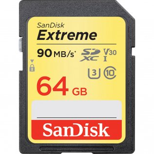 Карта пам'яті Sandisk Extreme SDXC 64 ГБ (SDSDXVE-064G-GNCIN) 