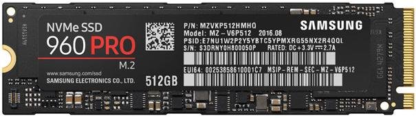 Твердотільний накопичувач Samsung 960 PRO (MZ-V6P512BW) 512 ГБ
