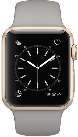 Смарт годинник Apple Watch Series 1 A1802 38 мм Gold / Concrete Sport Band