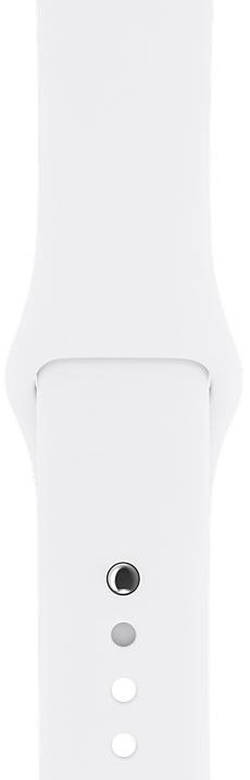 Смарт годинник Apple Watch A1758 Series 2 42mm Stainless Steel Case with White Sport Band (MNPR2FS/A)