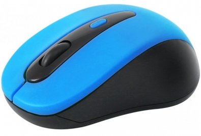 Мишка, Omega OM-416 Wireless Чорна/Синя 