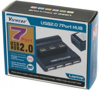 USB-хаб Viewcon VE 243 with power adapter