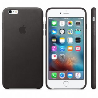 Чохол Apple for iPhone 6 Plus / 6s Plus - Leather Case Black (MKXF2ZM/A)