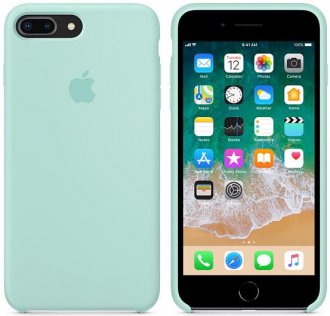 for Apple iPhone 8 Plus - Silicone Case Marine Green