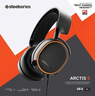 Гарнітура SteelSeries Arctis 5 2019 Black (61504)