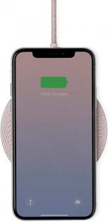 Зарядний пристрій Native Union Drop Wireless Charger 10W Fabric Rose (DROP-ROSE-FB)