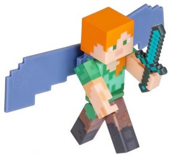 Ігрова фігурка Minecraft Alex with Elytra Wings серія 4, 7cm (16492M)