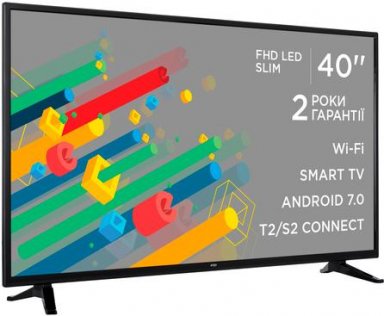 Телевізор LED Ergo LE40CT5530AK (Android TV, Wi-Fi, 1920x1080)