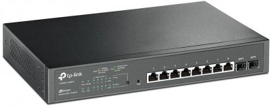Switch, 10 ports, Tp-Link T1500-10MPS, 8x10/100/1000Mbps POE, 2x10/100/1000Mbps SFP, JetStream