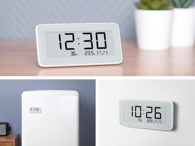 Метеостанція Xiaomi Mijia Digital Hygrometer Clock E-ink