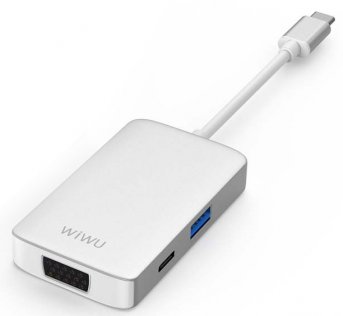 USB-хаб WIWU Alpha 513HVP Silver