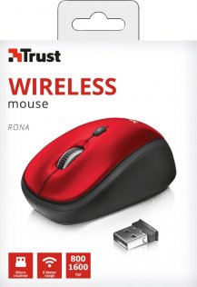 Миша Trust Rona Wireless Red (22928)