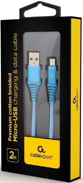 Кабель Cablexpert AM / Micro USB 2m Blue (CC-USB2B-AMmBM-2M-VW)