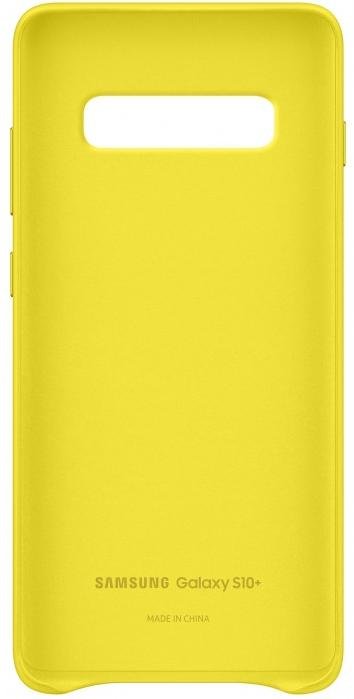 Чохол-накладка Samsung для Galaxy S10 Plus (G975) - Leather Cover Yellow
