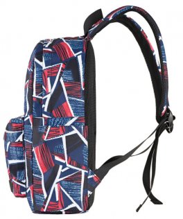 Рюкзак для ноутбука 2E TeensPack Absrtraction Red/Blue