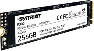 Твердотільний накопичувач Patriot P300 2280 PCIe 3.0 x4 NVMe 256GB P300P256GM28