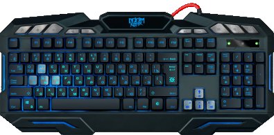 Клавіатура, Defender Doom Keeper GK-100DL USB, Black ( Gaming )