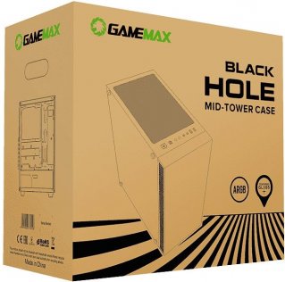  Корпус Gamemax Black Hole Black with window