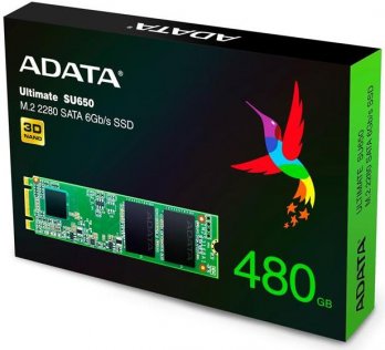Твердотільний накопичувач A-Data Ultimate SU650 2280 480GB ASU650NS38-480GT-C