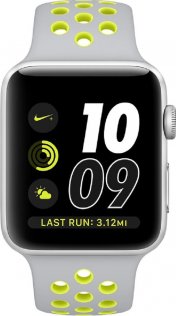 Ремінець HiC for Apple Watch 38/40mm - Nike Silicone Case Silver/Volt