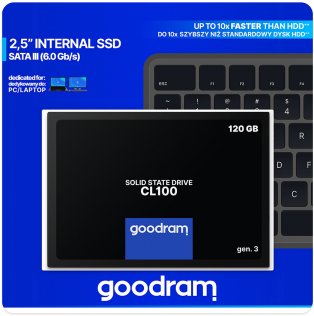 Твердотільний накопичувач GOODRAM CL100 Gen.3 120GB (SSDPR-CL100-120-G3)