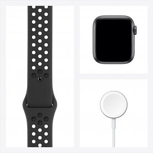 Смарт годинник Apple Watch Nike Series SE GPS 40mm Space Gray Aluminium Case with Anthracite/Black (MYYF2)