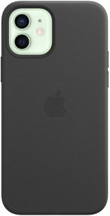 Чохол Apple for iPhone 12/12 Pro - Leather Case with MagSafe Black (MHKG3)