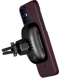 Чохол Pitaka for iPhone 12 Mini - MagEZ Case Plain Black/Red (KI1204)
