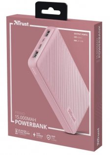  Батарея універсальна Trust Primo Compact 15000mAh Pink (23901_TRUST)