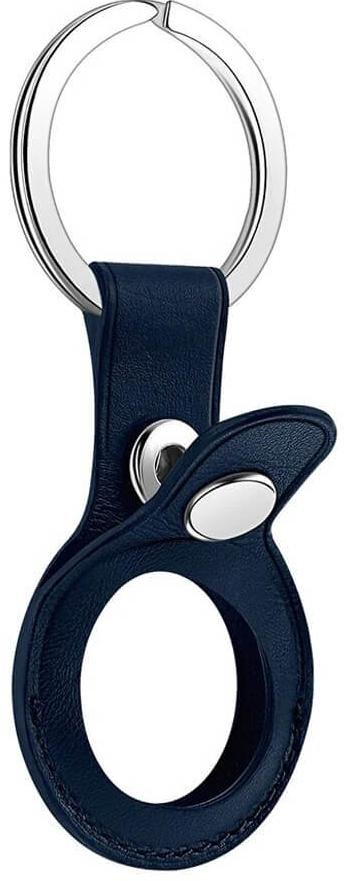 Чохол HiC for AirTag - Leather Key Ring Baltic Blue