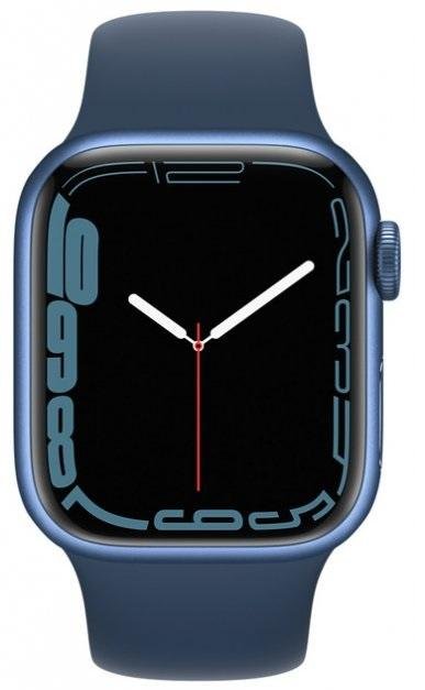 Смарт годинник Apple Watch Series 7 GPS 41mm Blue Aluminium Case with Abyss Blue Band (MKN13)