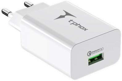 Зарядний пристрій T-PHOX Tempo QC3.0 18W White