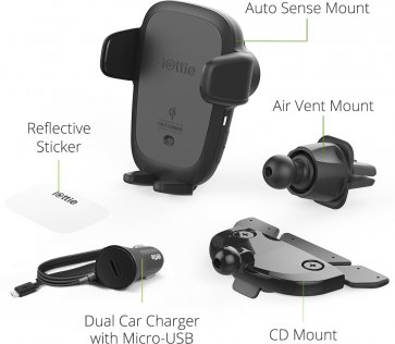Кріплення для мобільного телефону iOttie Auto Sense Automatic Wireless Charging CD/Air Vent Mount (HLCRIO164)