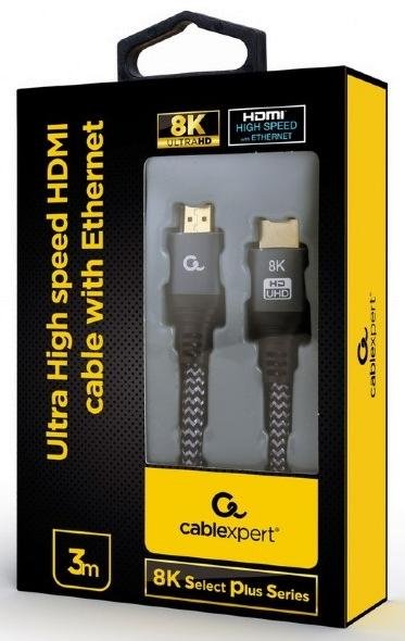 Кабель Cablexpert v2.1 HDMI / HDMI 3m Gray (CCB-HDMI8K-3M)