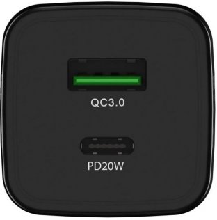Зарядний пристрій AMAZINGthing EU PD 20W QC3.0 Speed Pro Black (EUPD20WB)