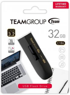 Флешка USB Team C186 Black (TC186332GB01)